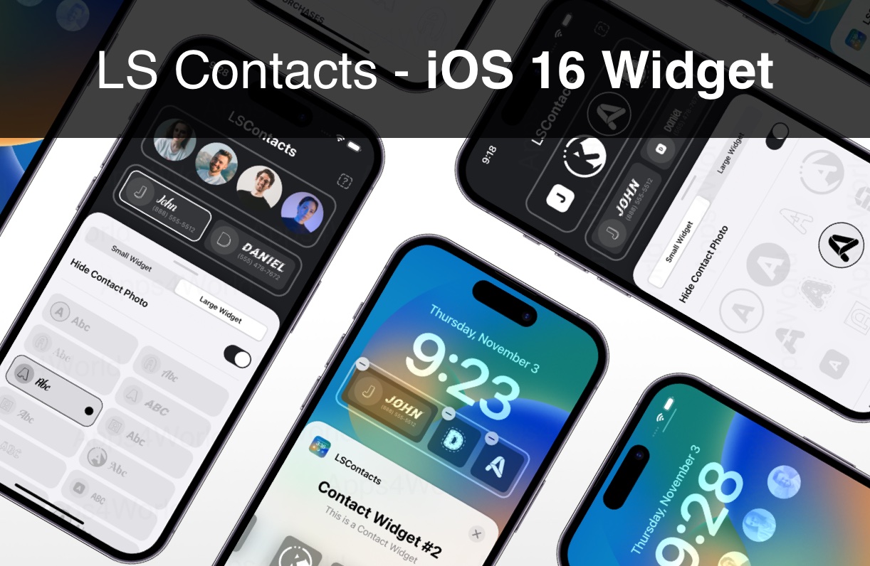 LS Contacts Widget iOS app template